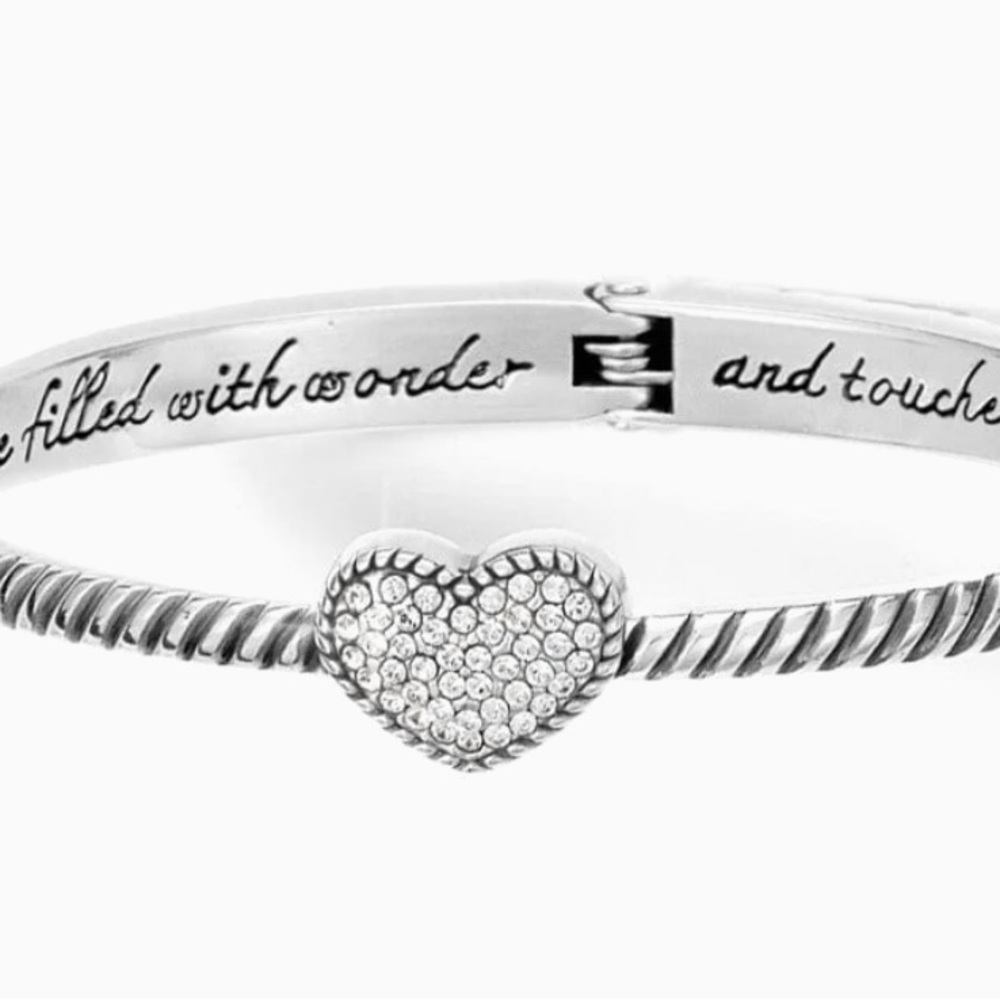 Brighton NWT Celestia Silver Heart Bracelet